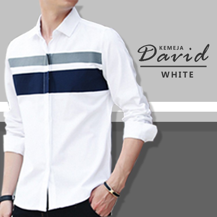 HipNop VID KEMEJA PRIA LENGAN PANJANG ATASAN PRIA LENGAN POLOS SLIMFIT PAKAIAN COWOK COWO