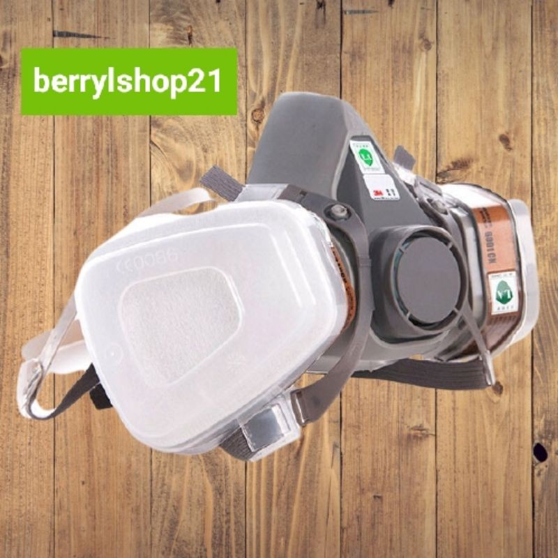 3M Masker Gas Respirator Masker Cat Masker Lab - 6200 3M