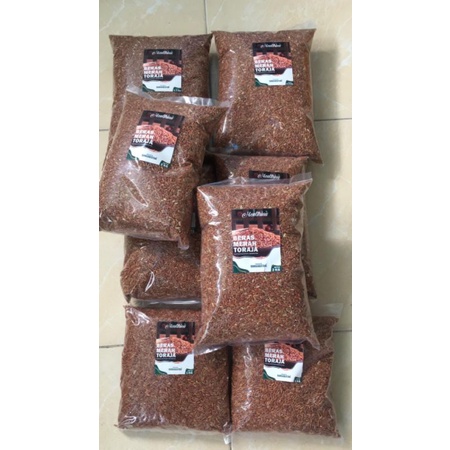 ( 2.5kg ) Beras Merah Pulen Asli TORAJA beras diet dan diabetes COD MAKASSAR