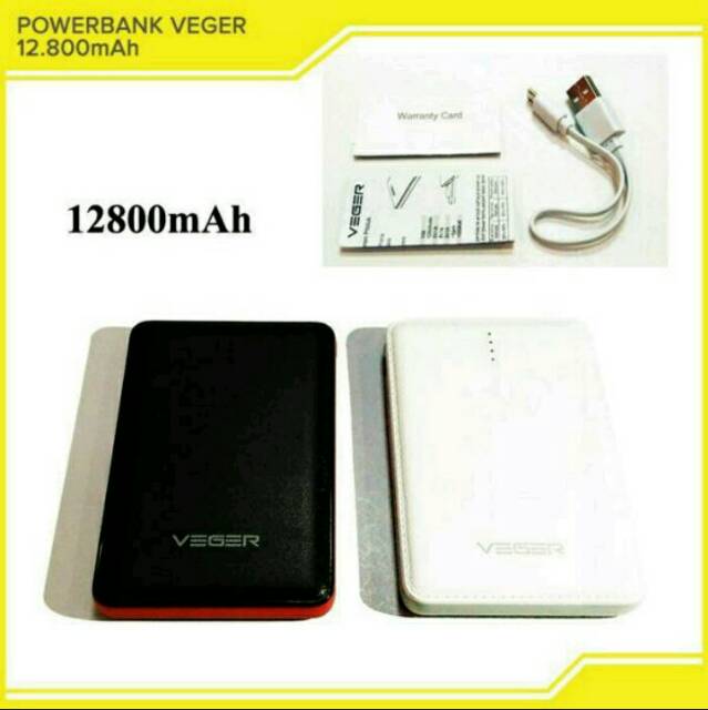 POWER BANK VEGER ORIGINAL 12800MAH