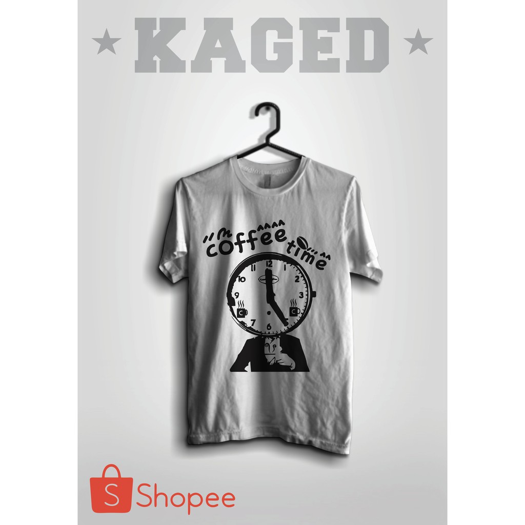 Kaos Coffee Time Kaos Coffee Kaos Waktunya Ngopi Kaos Pecinta Kopi