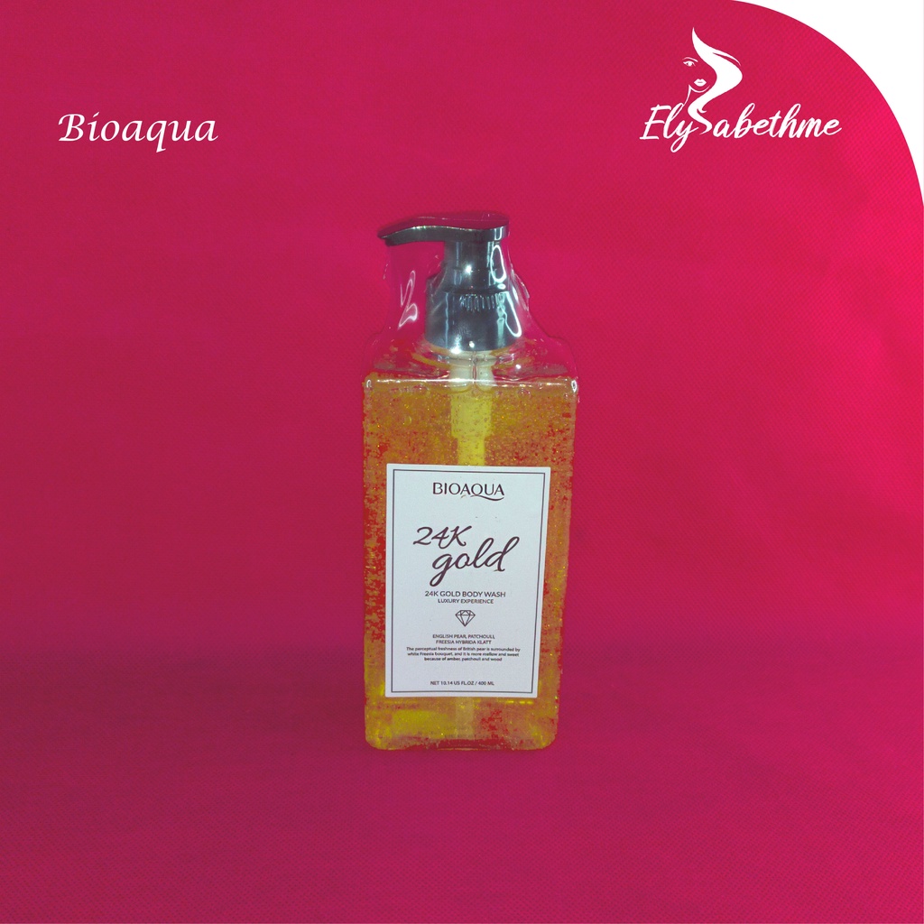 ✿ELYSABETHME✿ bioaqua Gold body wash sabun cair emas 400ml sabun pemutih pencerah kulit badan