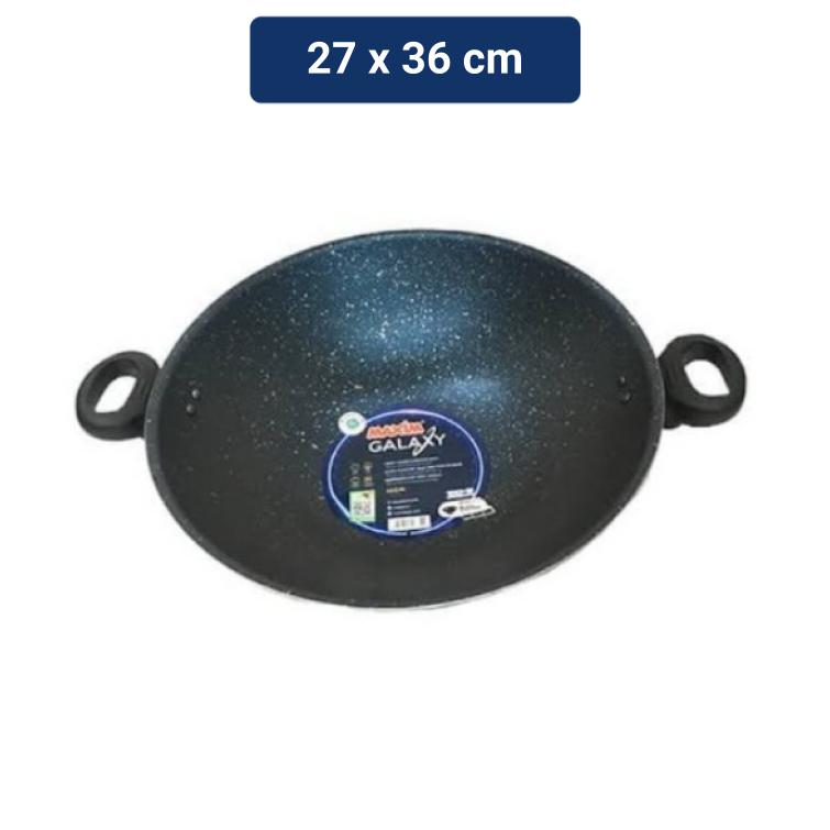 Maxim Galaxy Wajan Penggorengan Tanpa Tutup / Wok Without Cover 36 Cm (gal36wok)