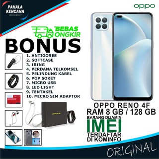 OPPO RENO 4F RAM 8GB ROM 128GB GARANSI RESMI OPPO