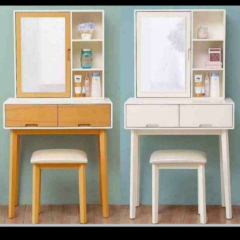 Meja rias minimalis retro kecil Meja Rias jati murah