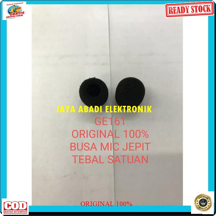 G161 Busa mic jepit bando klip headset tebal spoon mik pengaman microphone ori pembungkus mikrophone asli spon pelindung G161  UNTUK SEGALA JENIS MIC JEPIT KLIP ATAU BANDO HEADSET  Bahan sangat tebal dan tidak mudah sobek G161