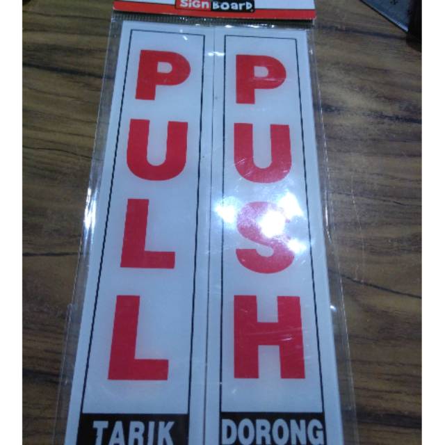 Sign Board 1 set dorong tarik