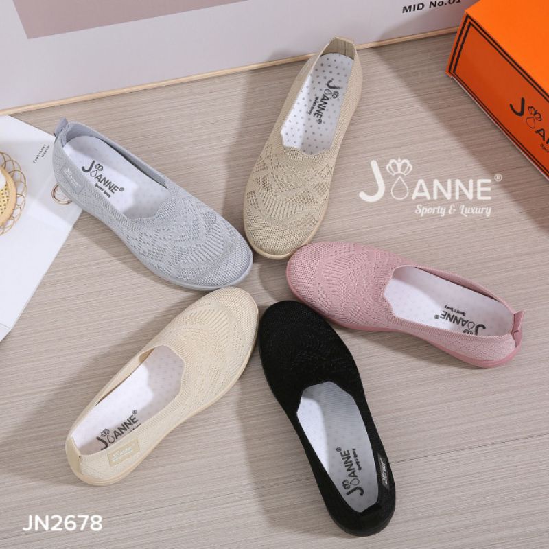 RESTOCK!! JOANNE Sepatu Flyknit Flat Shoes JN2678 [ORIGINAL BRAND]