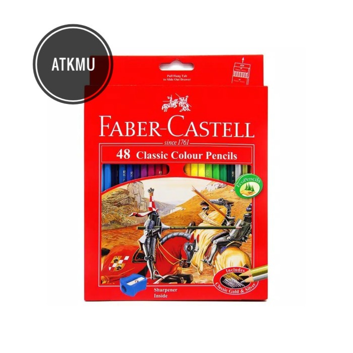 

WARNAPENSIL- PENSIL WARNA FABER CASTELL 48 COLOR / CLASSIC COLORS -PENSIL WARNA