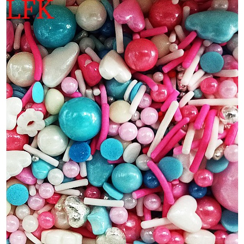 

Ht6362D Sprinkle Blue Pink White Baby Born Bayi Biru Pink Putih Pearl Mutiara - 30 Gram Ht5
