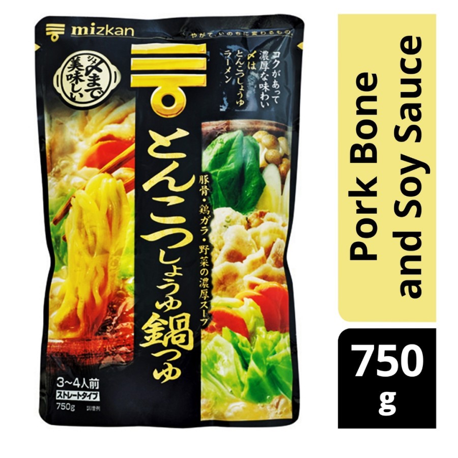 

Mizkan Pork Bone and Soy Sauce Nabe Soup Base for hotpot 750g