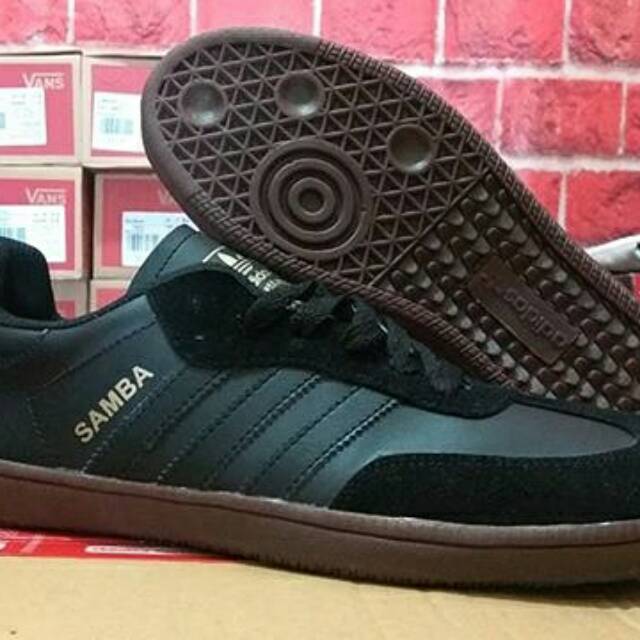 Adidas samba full black sol gum