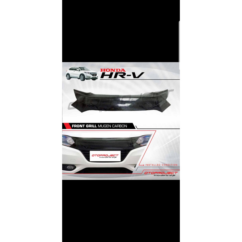 Front Grill / Gril Depan mugen carbon honda Hrv