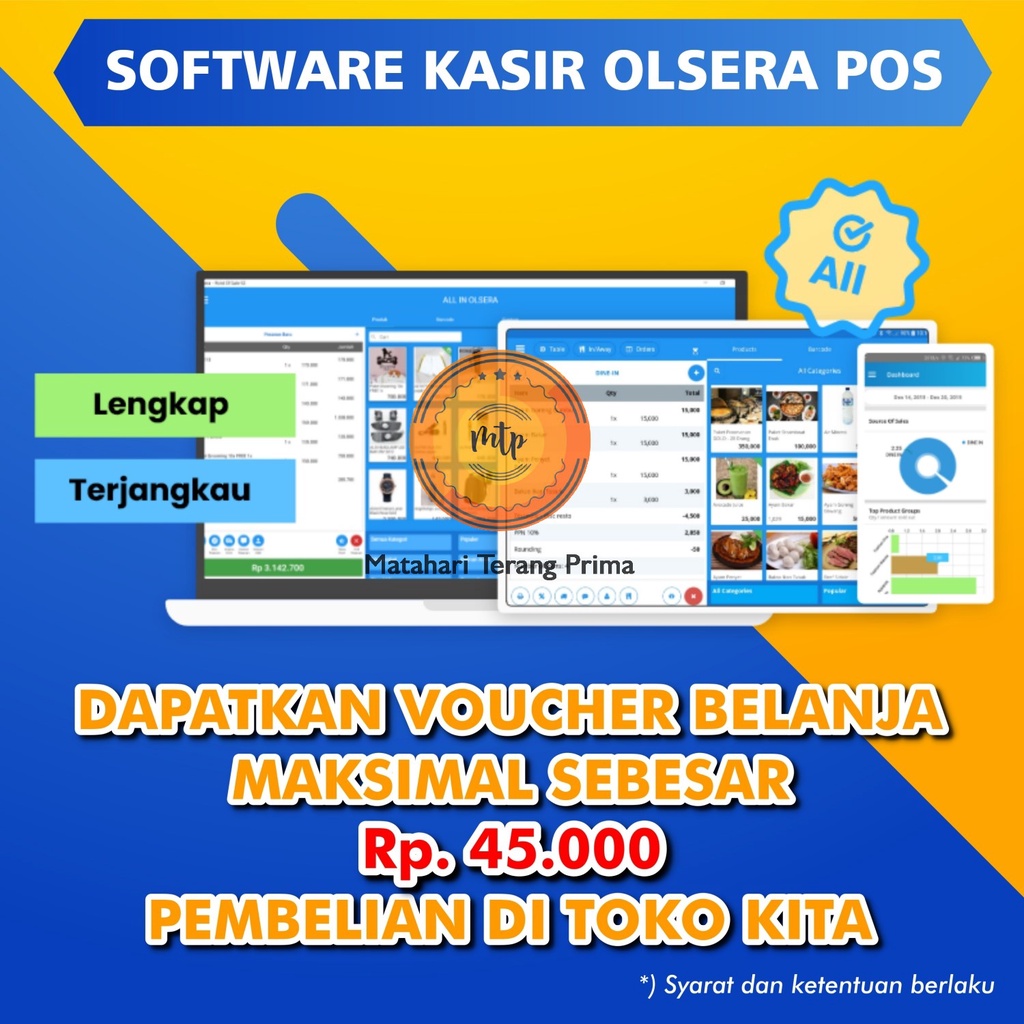 Software Kasir Point of Sale Aplikasi Kasir Olsera POS 3 BULAN