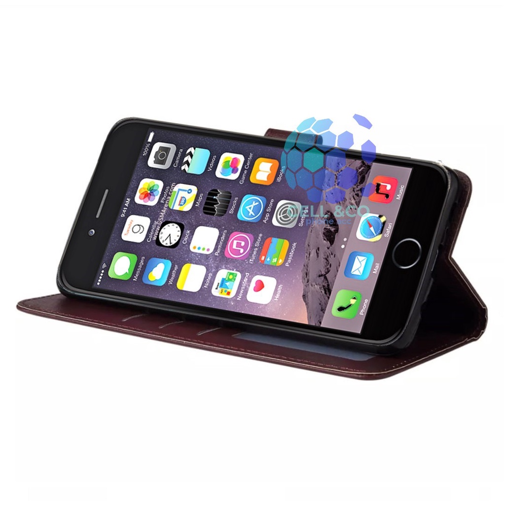 Flip cover IPHONE 6 6S Flip case buka tutup kesing hp casing hp flip case leather wallet