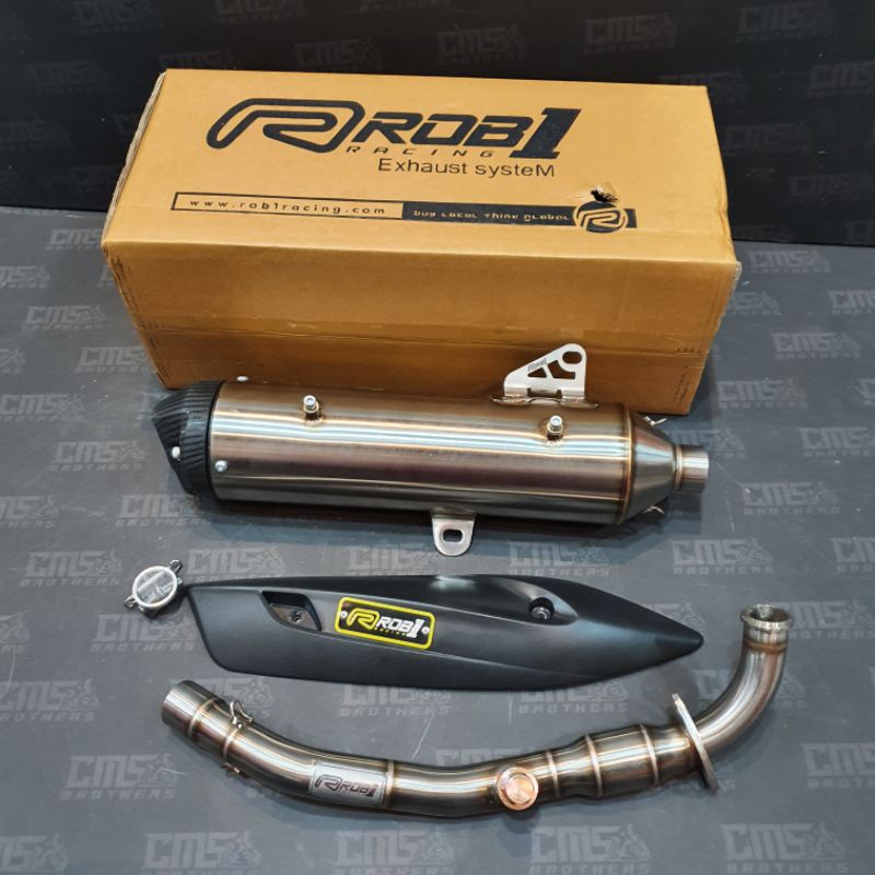 Knalpot Rob1 V Caps All New Nmax Aerox New Bore Up Original Rob1