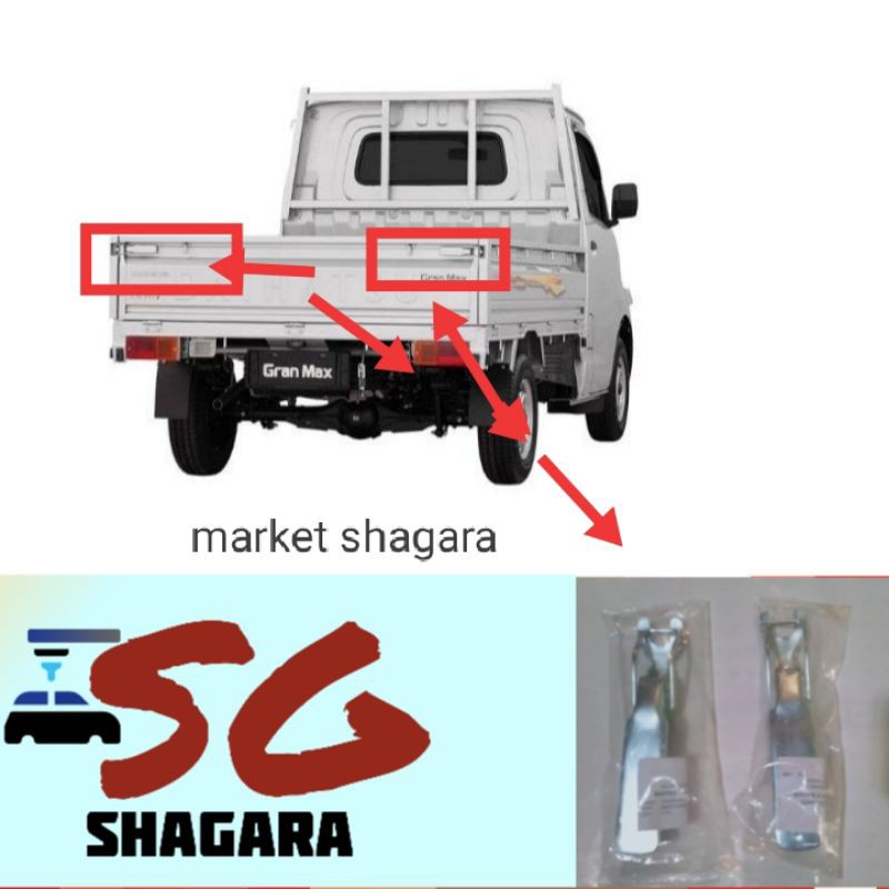 kunci bak grandmax / kancing bal grandmax