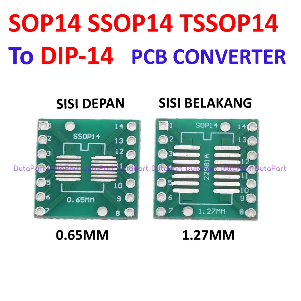 PCB Board SMD SOP14 SSOP14 TSSOP14 To DIP14 DIP 14 Adapter Converter