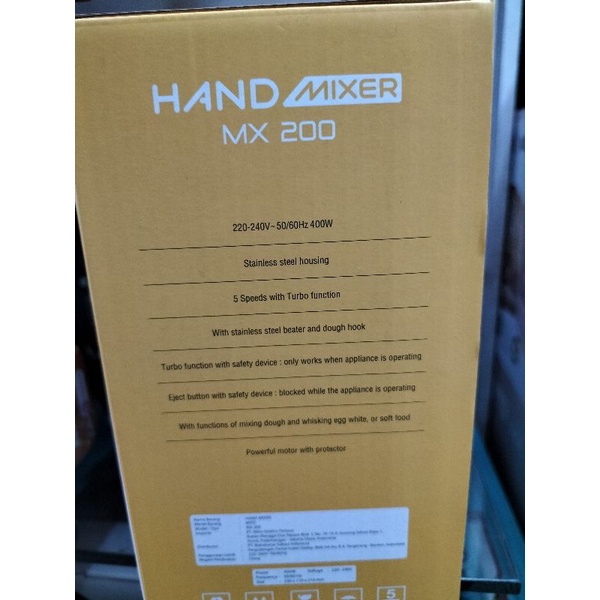 hand mixer mito mx 200