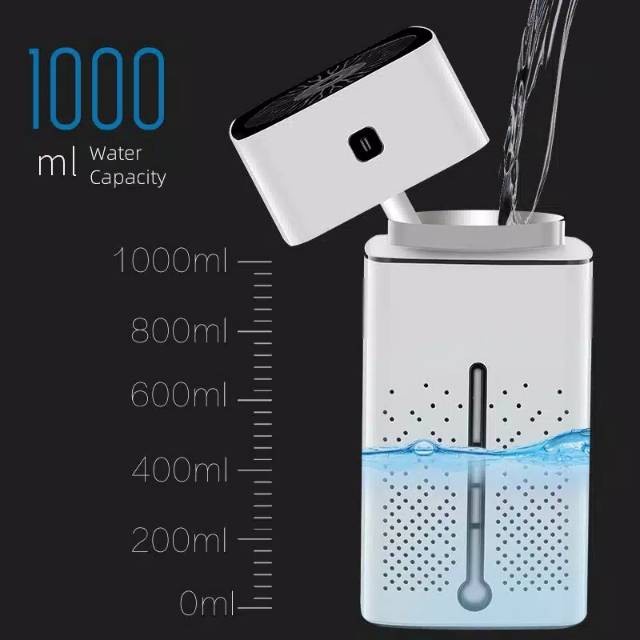 Humidifier Diffuser 1000ml Air Purifier USB Atomizer Ultrasonik Kapasitas Penjernih Udara Aroma - HAP1L