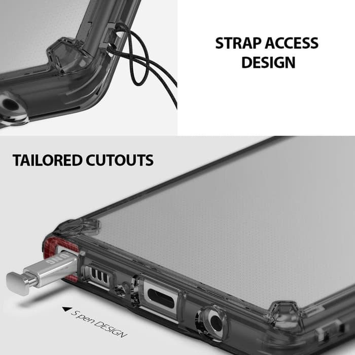 Hot Sale Case Samsung Galaxy Note 9 - Original Ringke Fusion Clear Smoke - Smoke Black