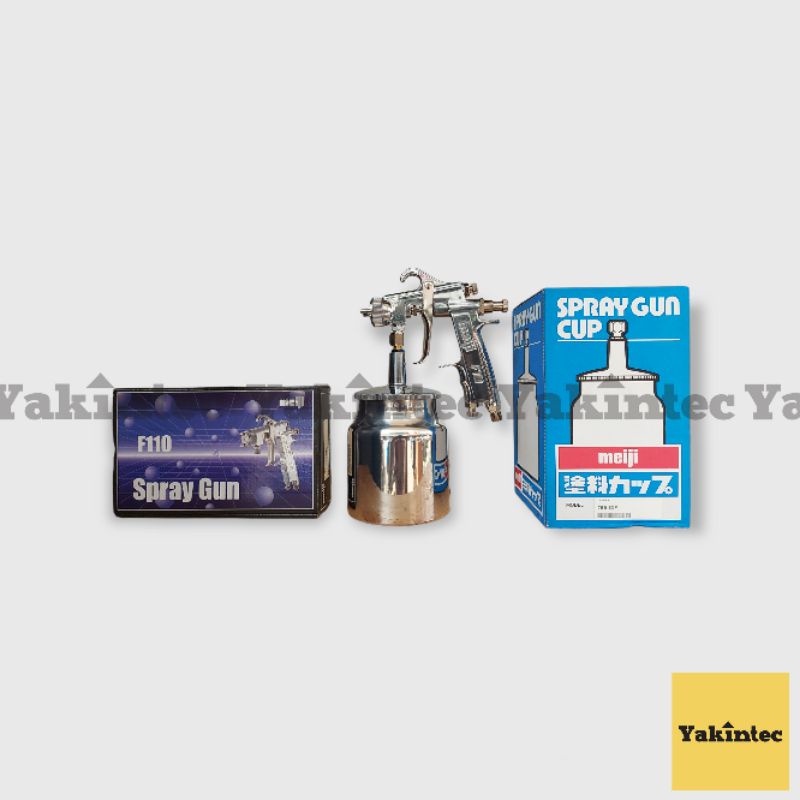 Spray Gun MEIJI Tabung Bawah F100 Made in Japan S15 / Alat Semprot Cat Original Meiji
