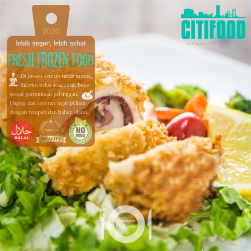 

Cornflakes Chicken Cordon Bleu | Cordon Bleu Ayam Cornflakes | Frozen