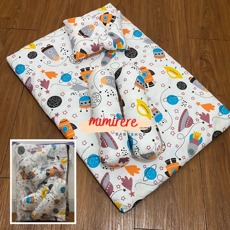 [Baby Bed Set]Bedcover Set Bayi Selimut Bayi Lengkap Dan Murah-matrass astronout