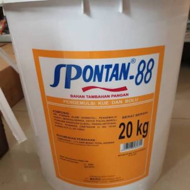 

Spontan 88 SP kue pelembut dan pengembang pengemulsi kue dan bolu 100 gram