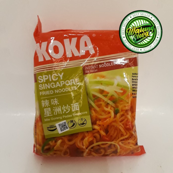 

mie instan koka no msg spicy singapore 85 gram