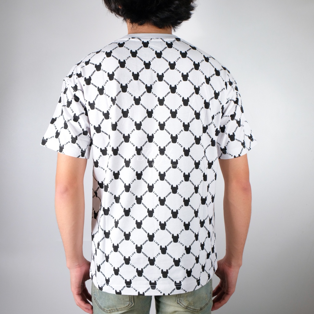 Lifework Monogram Oversize Tee White 100% Original