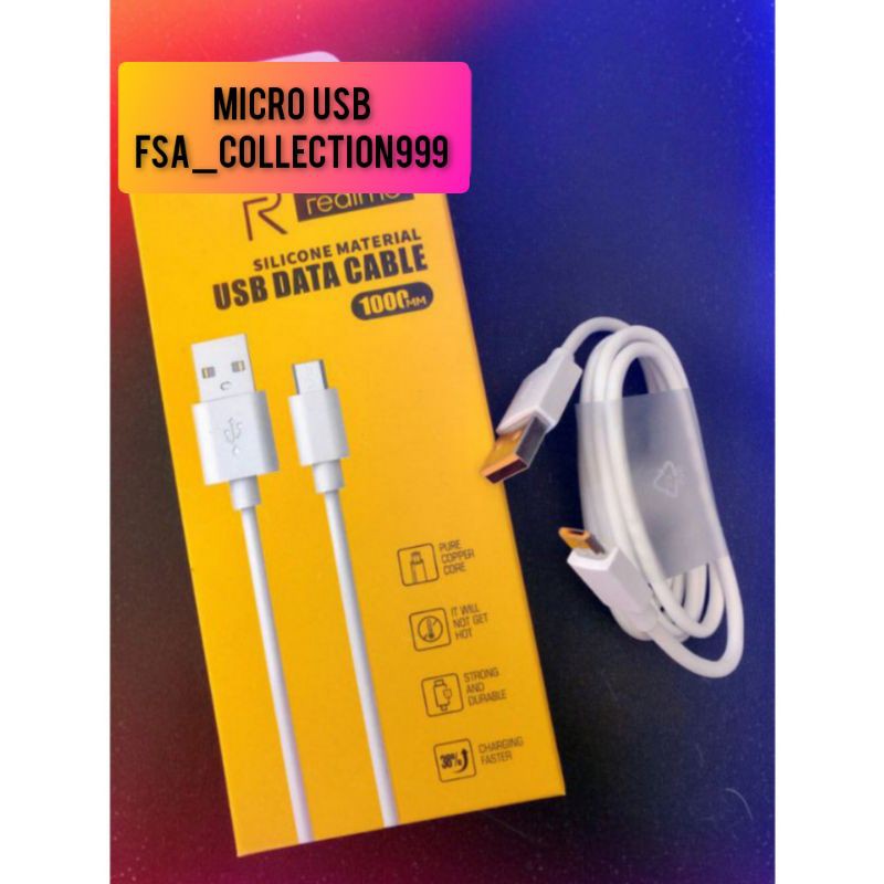 Kabel Data Realme Micro USB Original Fast charging