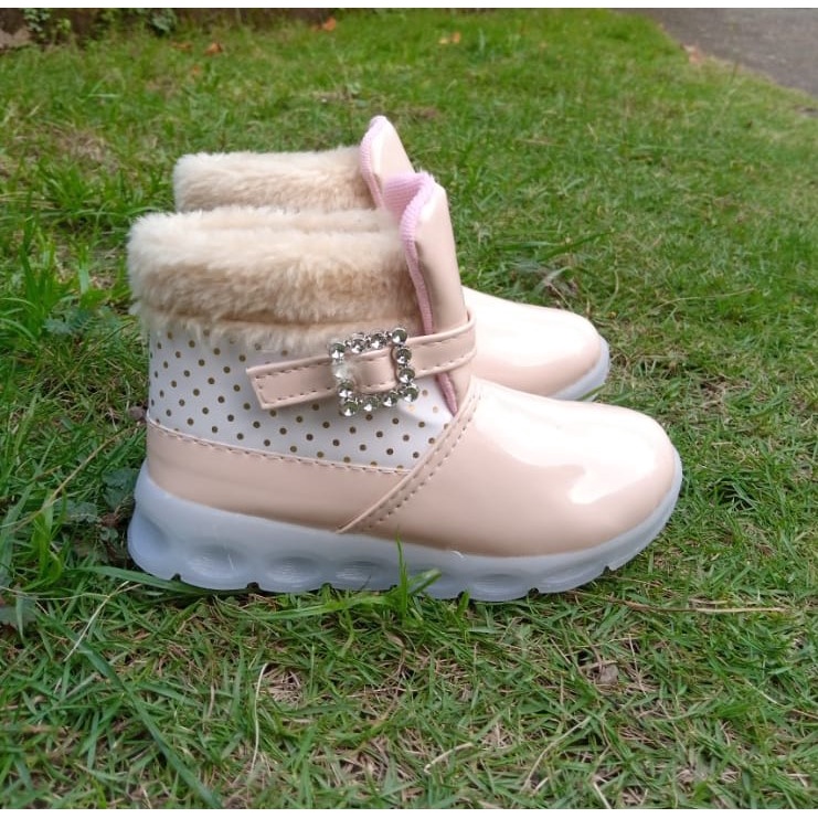 sepatu boot anak cewek model gesper