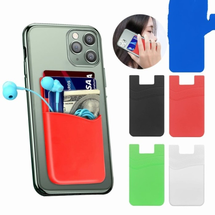 Dompet Kartu Smartphone Slot Sticky Card Phone Holder HP Tempel ATM