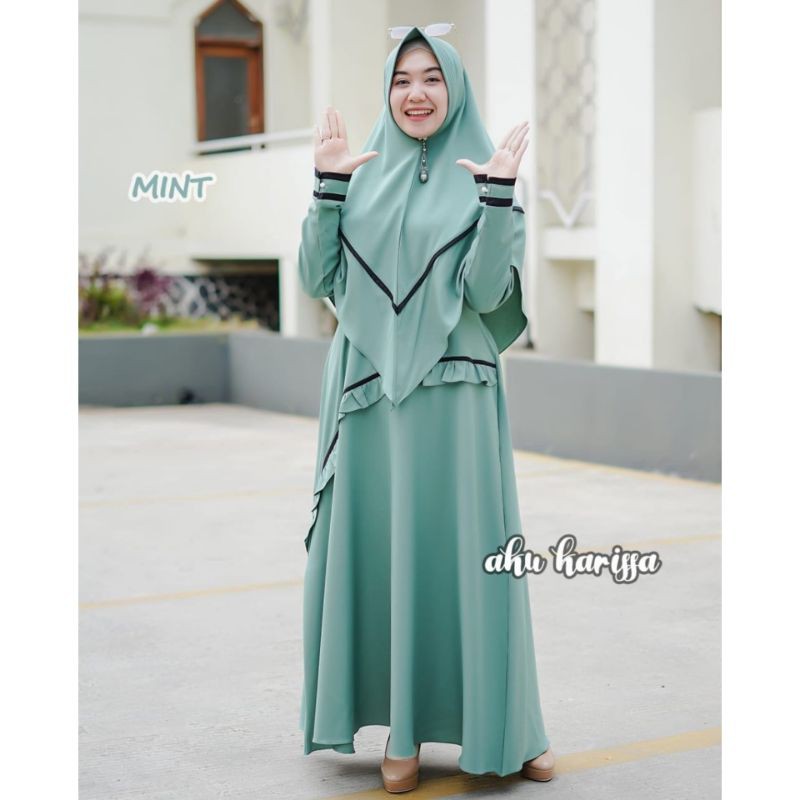 Gamis Syari NABILA SET original by AKU KARISSA, gamis original