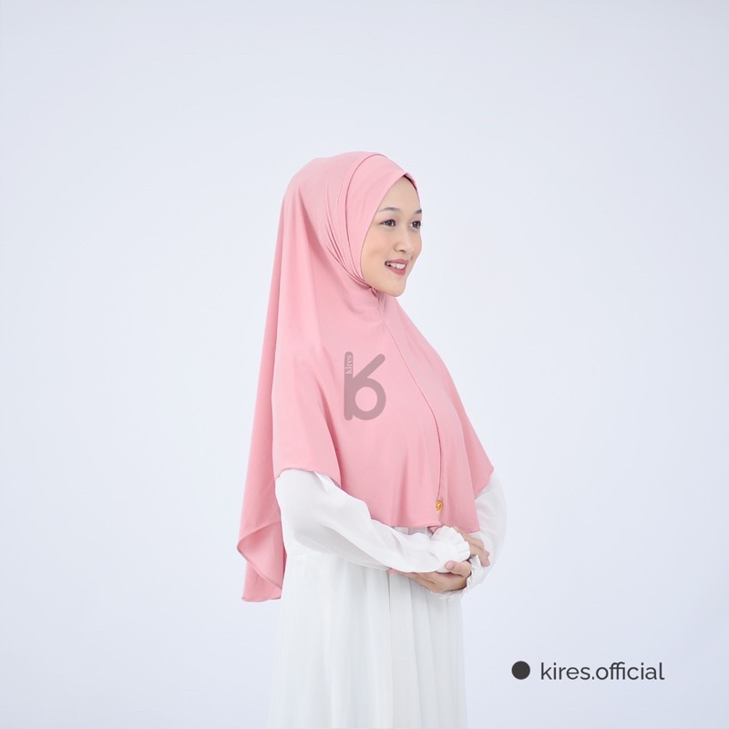 Khimar Bergo Melinda Instan Jersey Lubang Telinga