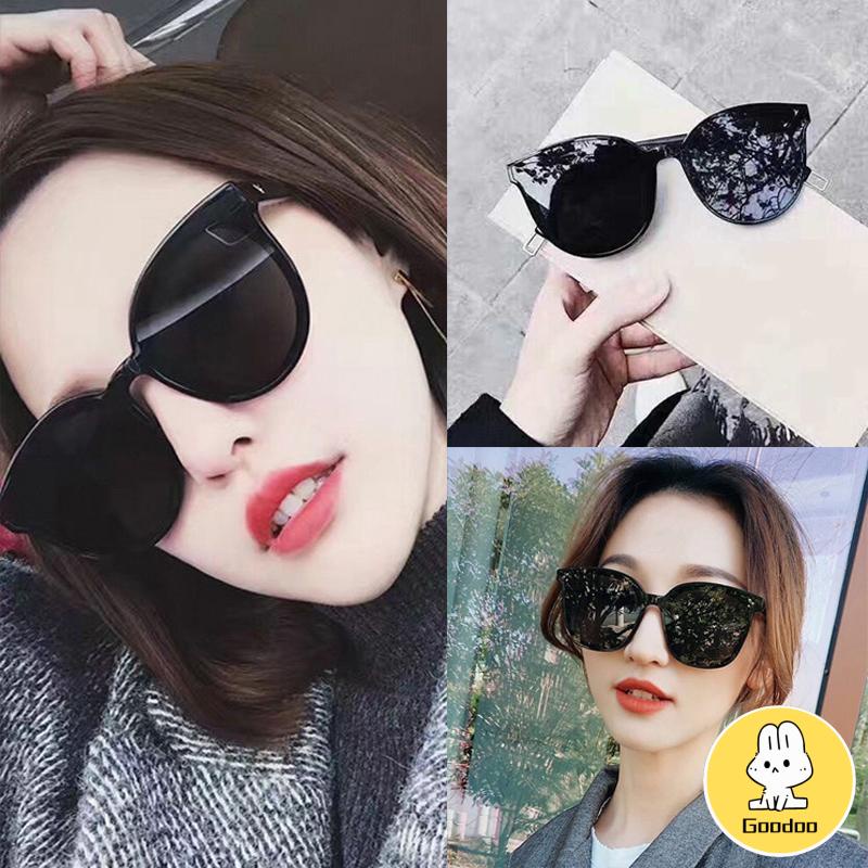 Kacamata Korean Retro Mata Kucing Kacamata Hitam Anti-UV Wanita Sunglasses -Doo