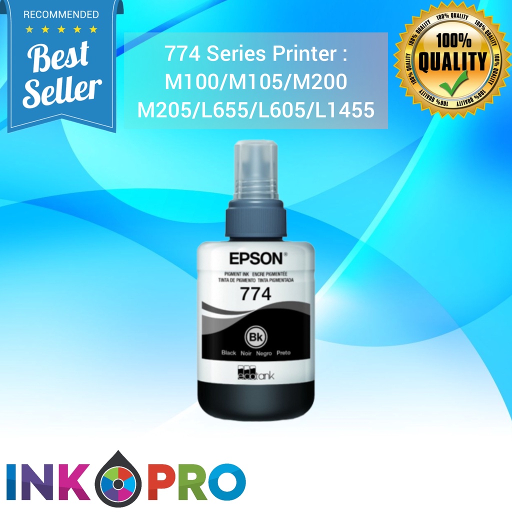 Tinta Epson 774 PREMIUM Untuk Printer M100 M105 M200 M205 L655 L605 L1455