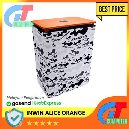 InWin ALICE Orange Top Monogram Cloth - Mid Tower ATX Gaming Case