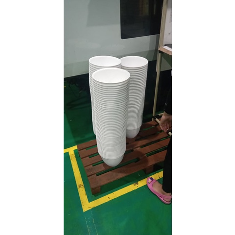 Pot Bunga Kumbang 25 Putih Motif Tawon - Pot Plastik TAWON 24 25 Cm Vas Pot Bunga Tawon Bulat - Pot Bunga