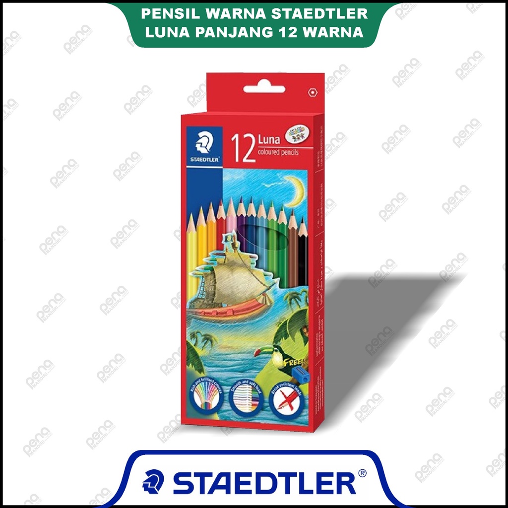 Pensil Warna STAEDTLER Luna Watercolour / Pencil 12 Colours