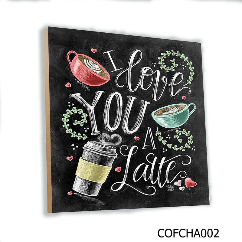  Hiasan  Dinding  Poster Kayu CAFE  COFFEE  20x20cm Minimalis 