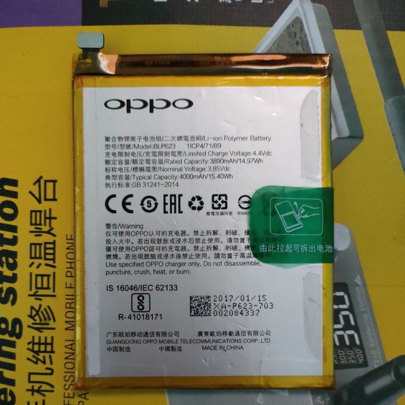 Baterai oppo f3 plus original