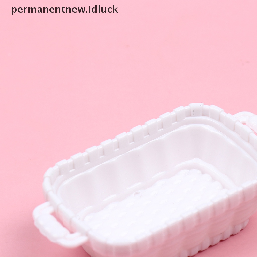 Luckypermanent 4Pcs / Set Mainan Miniatur Keranjang Makanan Untuk Aksesoris Rumah Boneka