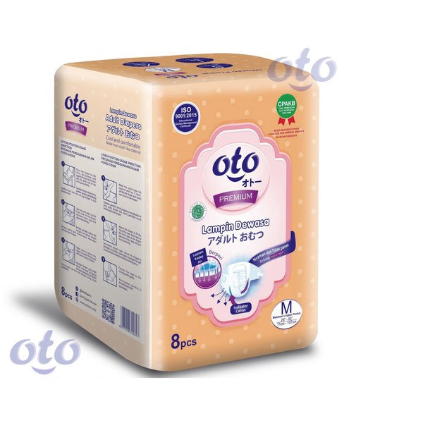 popok dewasa - kesehatan, diapers, perekat  RAK - OTO Diapers for Adult / Popok Dewasa Premium model Perekat ukuran M isi 8 pcs