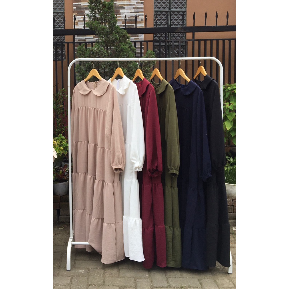 MIDI DRESS CRINKLE AIRFLOW