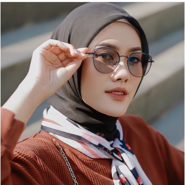 [TERLARIS] PAKET PHOTOCROMIC KACAMATA BERUBAH WARNA 1308 FASHION WANITA PRIA VINTAGE FRAME OPTIK