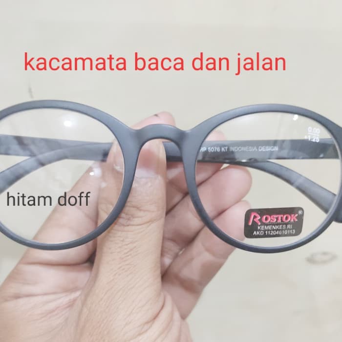 Jual kacamata baca /kacamata plus buat jalan dan baca atas normal unisex - Hitam Limited