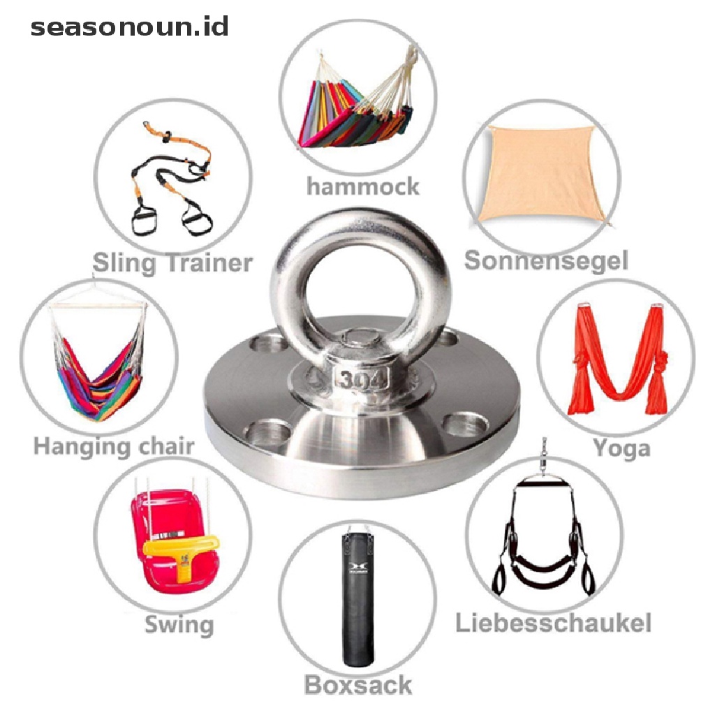 (seasonoun) Bracket Dinding / Langit-Langit Untuk Hammock Yoga / Gym / Boxing