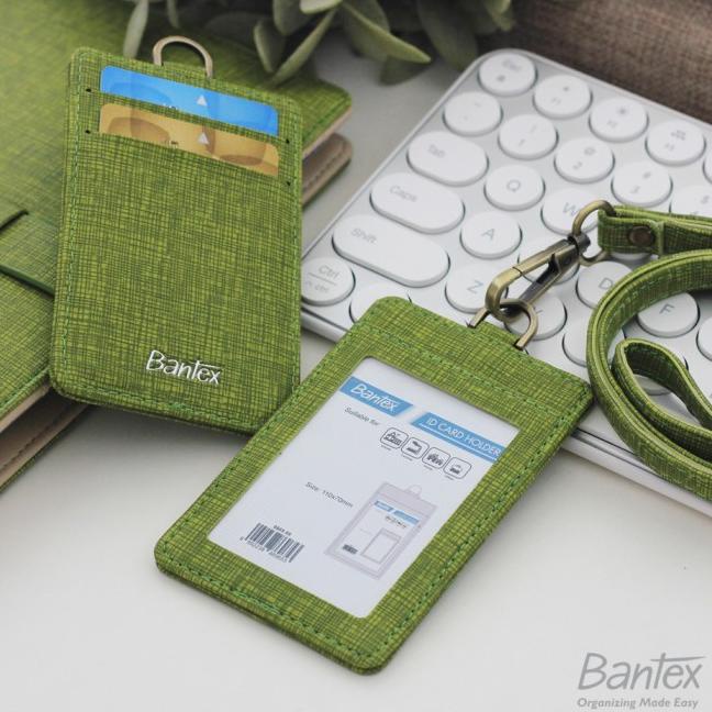 

Langsung Order Bantex Name Tag ID Card Holder Kulit Lime 8869 65 Tali lanyard Tren terbaru